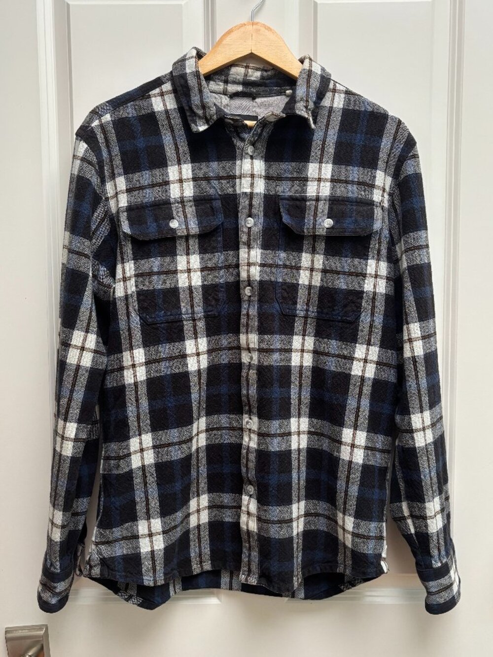 Men's Size M Heavy Cotton Plaid Flannel | PrAna